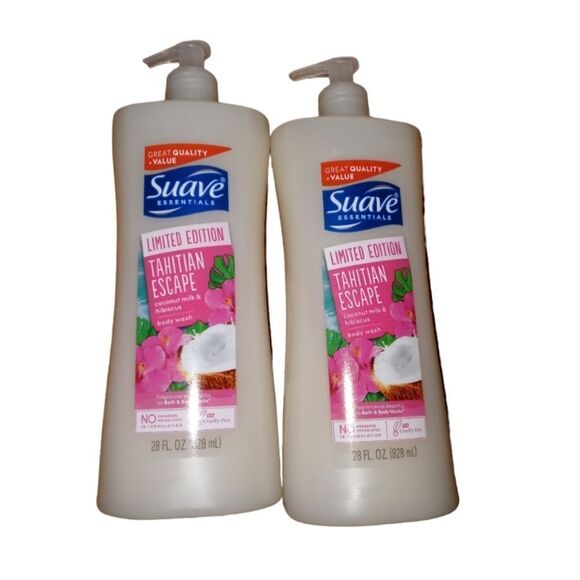 Suave Essentials Tahitian Escape Body Wash 28 pack of 2
